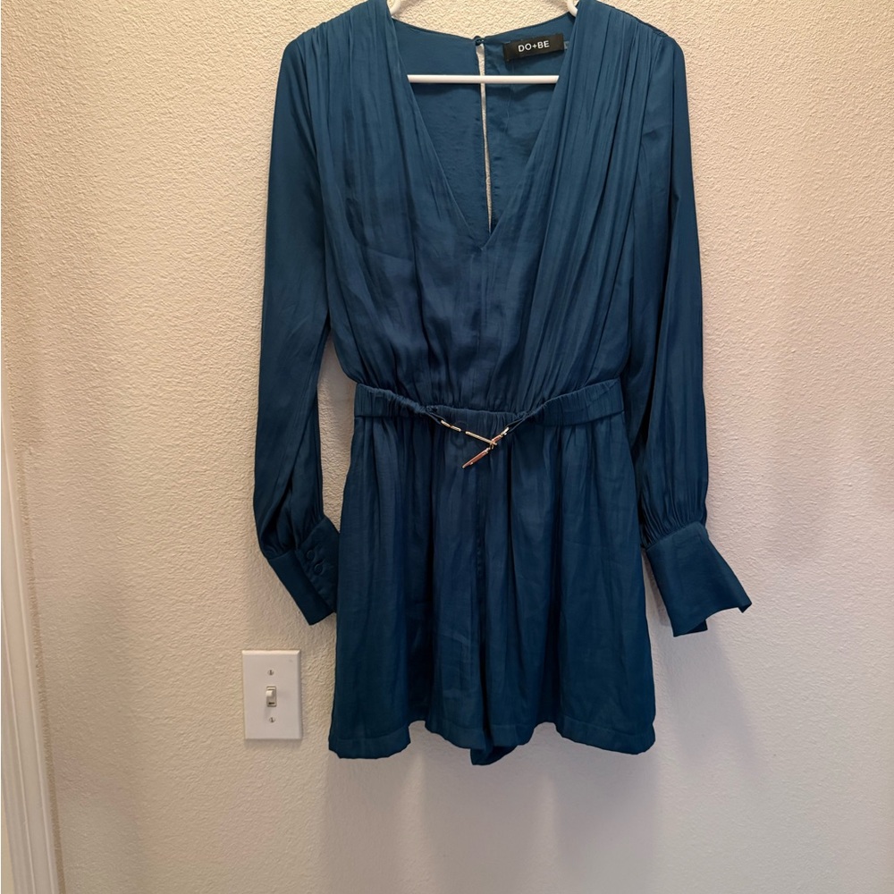 Women’s DO+BE Teal V-Neck Romper